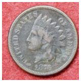 1876 Indian Head Cent - dark