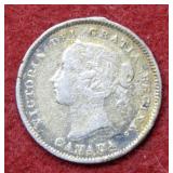 1901 Canada Silver Half Dime