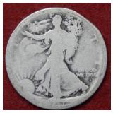 1917 D OBV Walking Liberty Silver Half