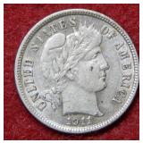 1911 Barber Silver Dime