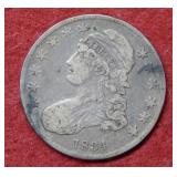 1834 Bust Silver Half Dollar