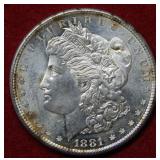 1881 S Morgan Silver Dollar Coin