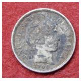 1900 Barber Silver Dime