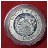 1992 Twenty-five ECU Scotland 1.5oz Silver
