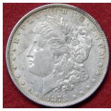 1878 Morgan Silver Dollar 7/8 Tail Feathers