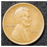 1911 S Lincoln Wheat Cent