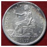 1877 S Silver Trade Dollar