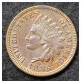 1886 Indian Head Cent Red & Brown