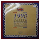 1990 United Kingdom UNC Coin Collection