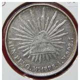 1898 MO Mexico Silver Peso ***
