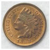 1888 Indian Head Cent - Red & Brown