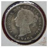 1893 Canada Silver Dime - Flat 3