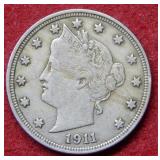 1911 Liberty Head Nickel