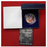 1999 Colorized Silver Eagle 1oz .999