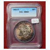 1902 O Morgan Silver Dollar ICG MS63