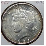 1925 D Peace Silver Dollar Coin