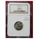 1952 D Jefferson Nickel NGC MS66