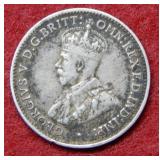 1934 Great Britain Silver 3 Pence Coin