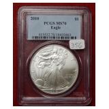 2010 Silver Eagle 1oz PCGS MS70