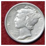 1920 Mercury Silver Dime