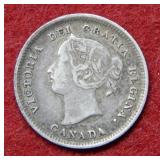 1888 Canada Silver Half Dime