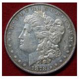 1878 Morgan Silver Dollar 8 Tail Feathers