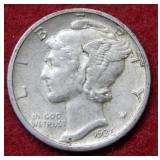 1936 D Mercury Silver Dime