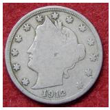 1912 D Liberty Head Nickel