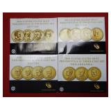 2012-2014-2015-2016 Presidential $1 Coins