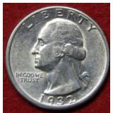 1932 D Washington Silver Quarter