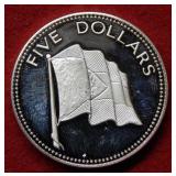 1981 Bahamas Thick $5 Silver Commemorative