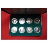 1996 US Olympic 8 Silver Dollar Coin Set