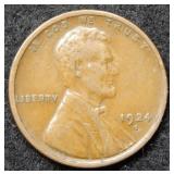 1924 S Lincoln Wheat Cent
