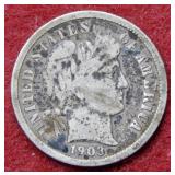 1903 O Barber Silver Dime