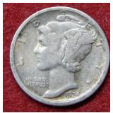 1924 S Mercury Silver Dime