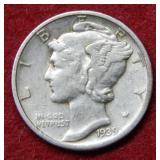 1939 D Mercury Silver Dime