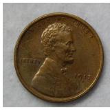 1917 S Lincoln Wheat Cent - red & brown