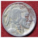 1925 S Buffalo Nickel - cleaned