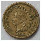 1861 Indian Head Cent - copper nickel