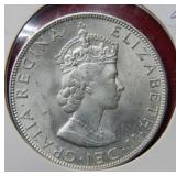 1964 Bermuda One Crown Coin