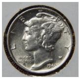 1941 Mercury Silver Dime