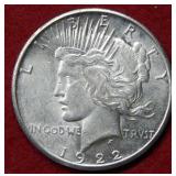 1922 S Peace Silver Dollar