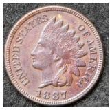 1887 Indian Head Cent - brown