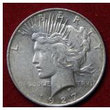 1927 D Peace Silver Dollar