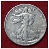 1929 S Walking Liberty Silver Half