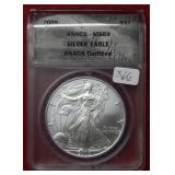 2005 Silver Eagle 1oz ANACS MS69