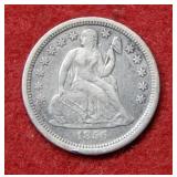 1856 Seated Liberty Silver Dime
