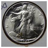 1947 Walking Liberty Silver Half