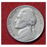 1953 D Jefferson Nickel - Die Break