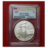 2001 Silver Eagle 1oz PCGS MS68